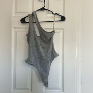 GREY JEDIAH KEYHOLE THONG BACK BODYSUIT • JLUXLABEL